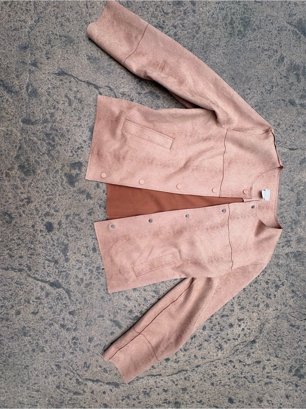 Chico's Dusty Rose Open-Front Blazer